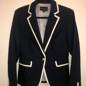 Banana Republic Navy Blazer with White Trim